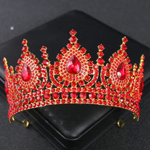 Cargar imagen en el visor de la galería, Luxury Cubic Zirconia Crown Crystal Bridal Tiaras Crowns Queen Princess Rhinestone Pageant Diadem Headband Wedding Hair Jewelry