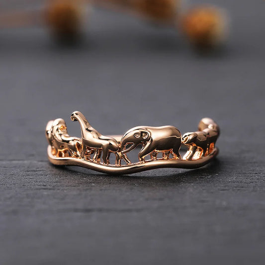 Simple Stylish Animal Rings for Women Hand-made Design Cute Girls Gift Versatile Female Party Accessories Fashion Jewelry