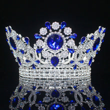 Cargar imagen en el visor de la galería, Royal Crystal King Crown Bride Tiaras and Crowns Queen Hair Jewelry Pageant Prom Diadem Headpiece Bridal Head Accessories