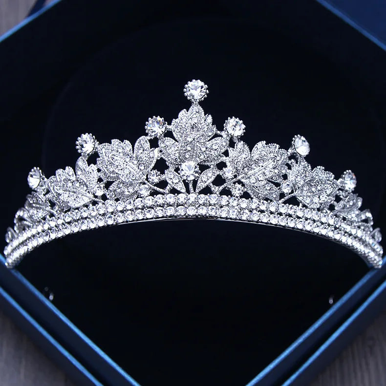 Diverse Silver Gold Color Crystal Crowns Bride tiara Fashion Queen For Wedding Crown Headpiece Wedding Hair Jewelry Accessories - EUFASHIONBAGS