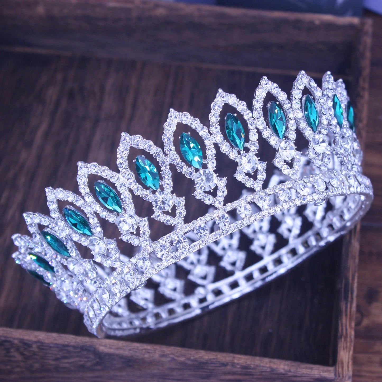 Crystal Queen Tiara Crown Wedding Bridal Pageant Diadem For Bride Tiaras and Crowns Headpiece Women Hair Jewelry Accessories - EUFASHIONBAGS