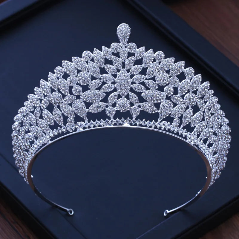 Diverse Silver Gold Color Crystal Crowns Bride tiara Fashion Queen For Wedding Crown Headpiece Wedding Hair Jewelry Accessories - EUFASHIONBAGS