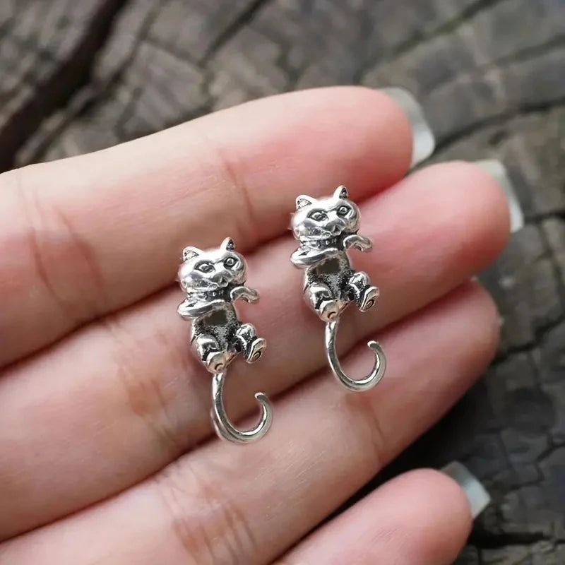 Fashion Little Fox Pierced Earrings Female Personality Animal Ear Jewelry Trendy Girls Everyday Accessories Gift