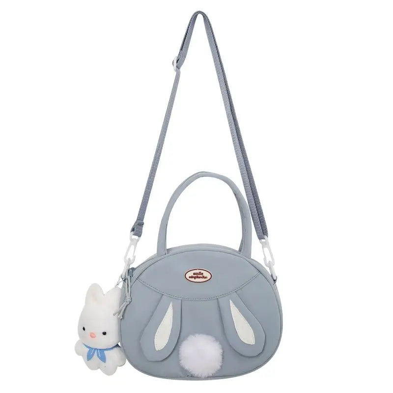 Rabbit Cute Y2k Handbag Women Vintage Harajuku Pu Leather Casual Shoulder Bag Large Kawaii Tote Bag Chic - EUFASHIONBAGS