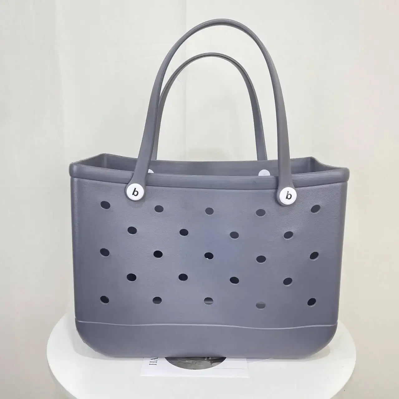 Croc Beach Tote Bag Rubber EVA Waterproof Basket Extra Large Women Shopping Shoulder Handbag Beach Jelly Sac Tote Bag Purse - EUFASHIONBAGS