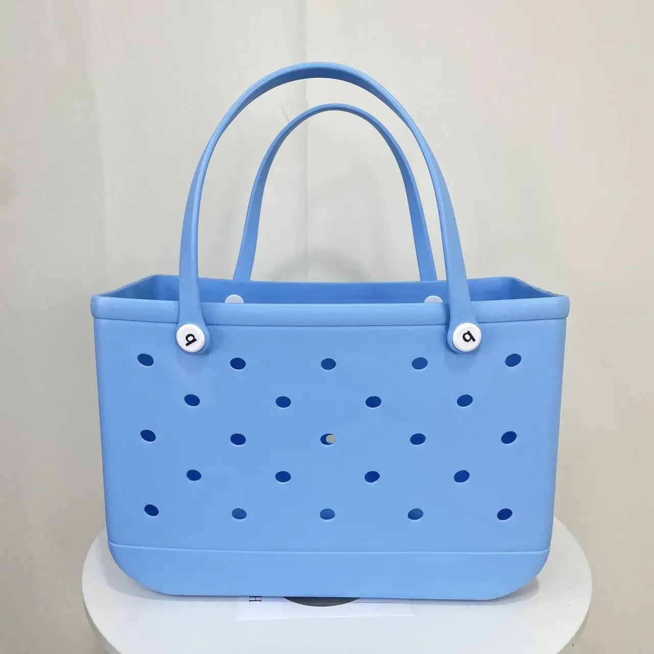 Croc Beach Tote Bag Rubber EVA Waterproof Basket Extra Large Women Shopping Shoulder Handbag Beach Jelly Sac Tote Bag Purse