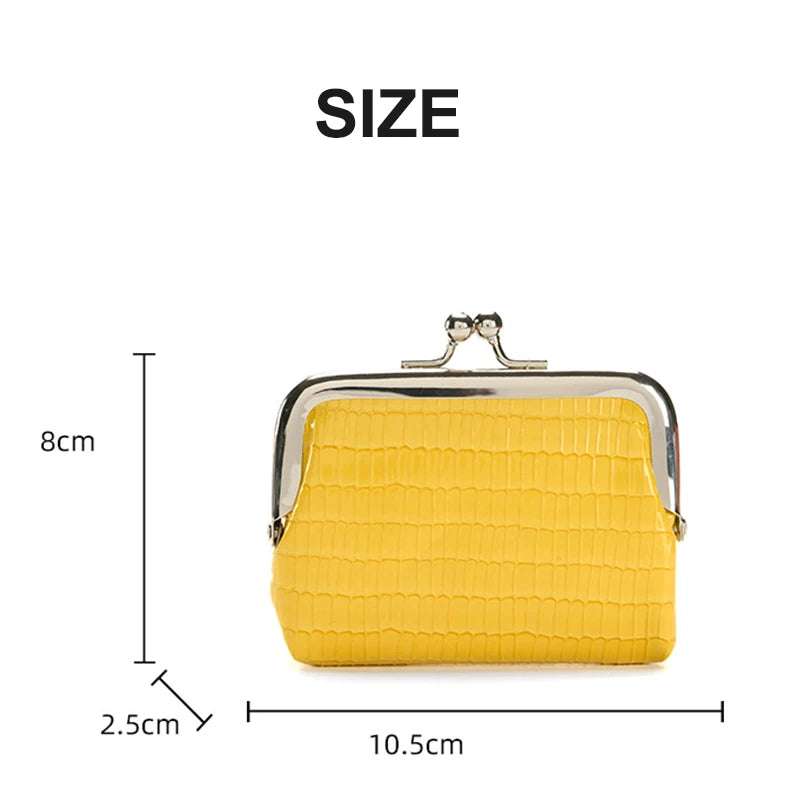 Vintage Wallet for Women New Crocodile Texture Mini Coin Card Holder Bag Small Wallets Female Handbags