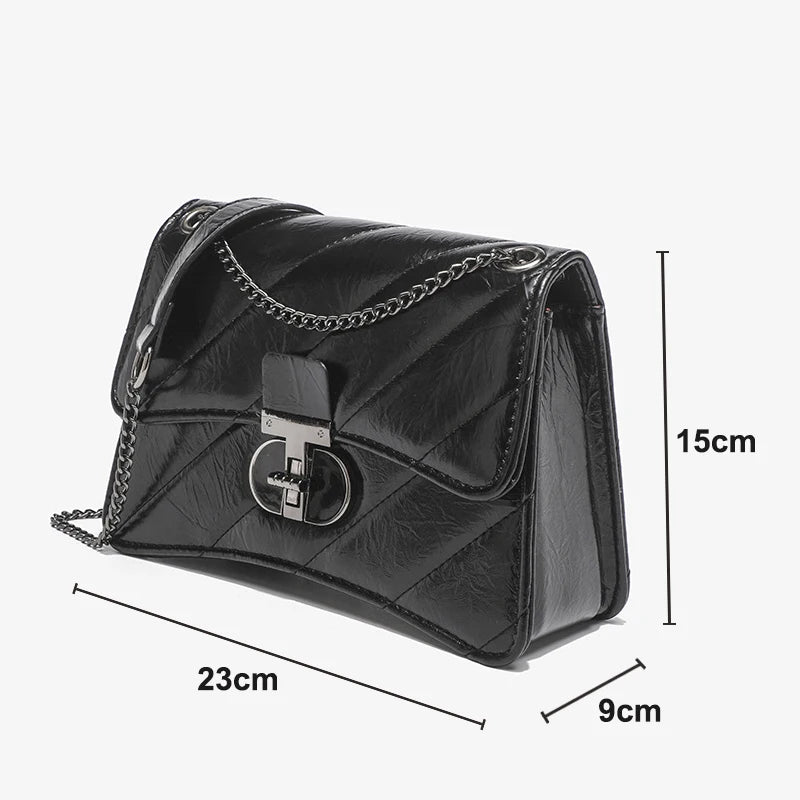 New Designer Luxury Bags for Women Fashion Trend Crossbody Shoulder Bag High Quality PU Leather Women Chain Bag Female Handbag