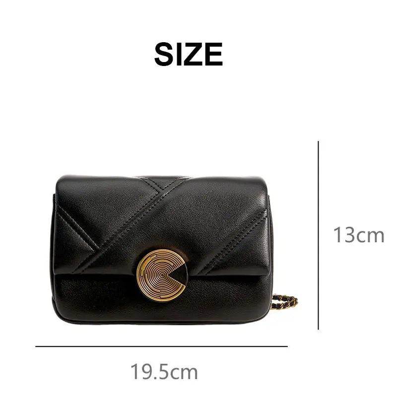 Women Chain Bag Fashion Cowhide Luxury Crossbody Bags High Quality Genuine Leather Adjustable Women's Shoulder Bag