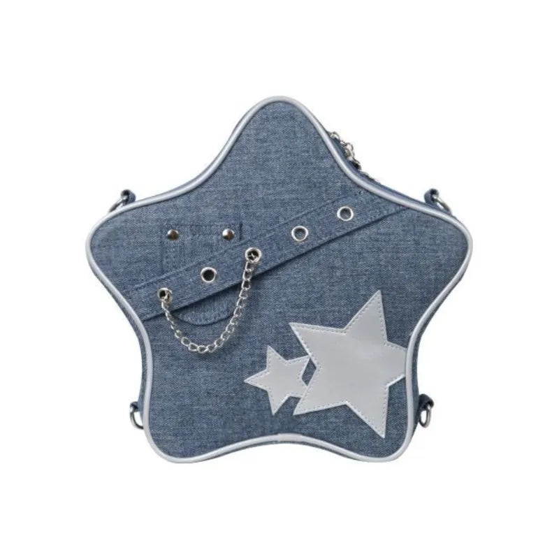 Star Silver Ita Bags Backpack Women Lolita Transparent  Shoulder Crossbody Bags Sweet Cute Y2k Backpacks