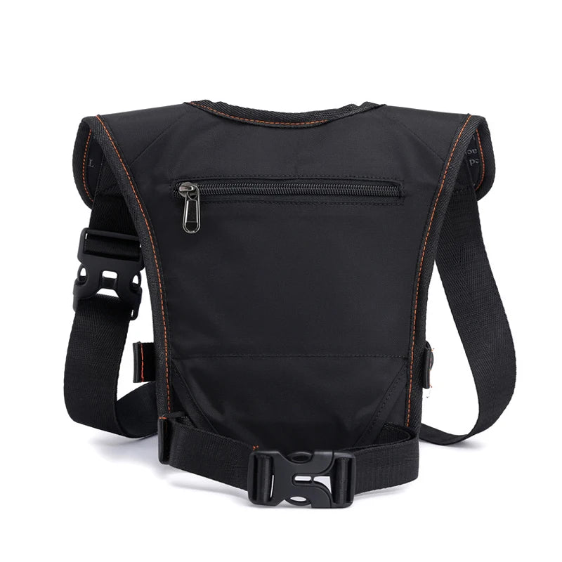 Men Waterproof Nylon Drop Leg Bags Thigh Hip Bum Belt Bag Waist Fanny Pack Boys Travel Riding Motorcycle Crossbody Shoulder Bags - EUFASHIONBAGS