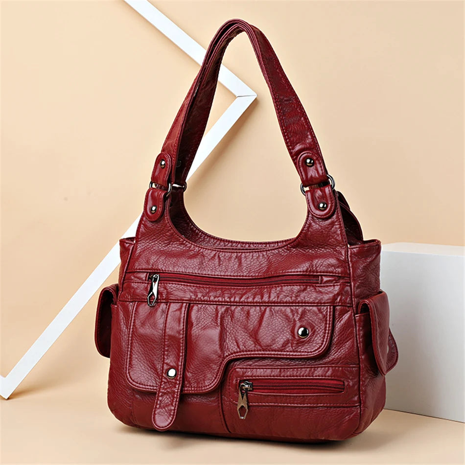 Genuine Brand Soft Leather Handbags High Quality Women Bags Small Casual Female Messenger Shoulder Bag