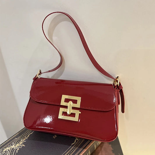 Luxury Women Brand PU Leather Crossbody Bag High-end Texture Underarm Bag for Women Crossbody Bag Small Square Bag - EUFASHIONBAGS