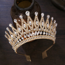 Cargar imagen en el visor de la galería, Miss Universe Paraguay Angola Crown With Comb Bridal Tiara Pageant Diadem Bride Headdress Wedding Dress Hair Jewelry Accessories