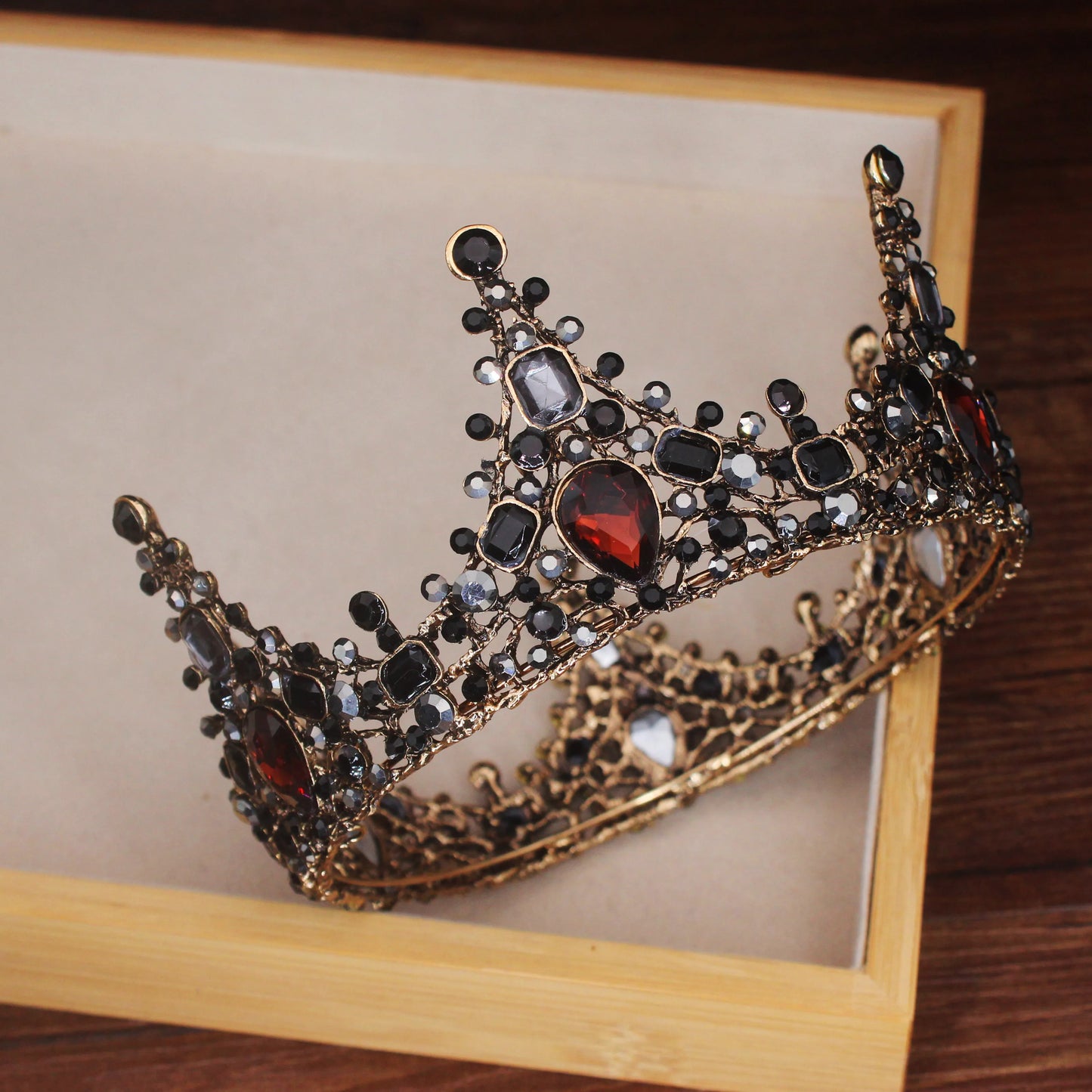 Royal Crowns Queen King Pageant Prom Tiara Diadem Vintage Men Crown Head Jewelry Accessories Hair Ornaments - EUFASHIONBAGS