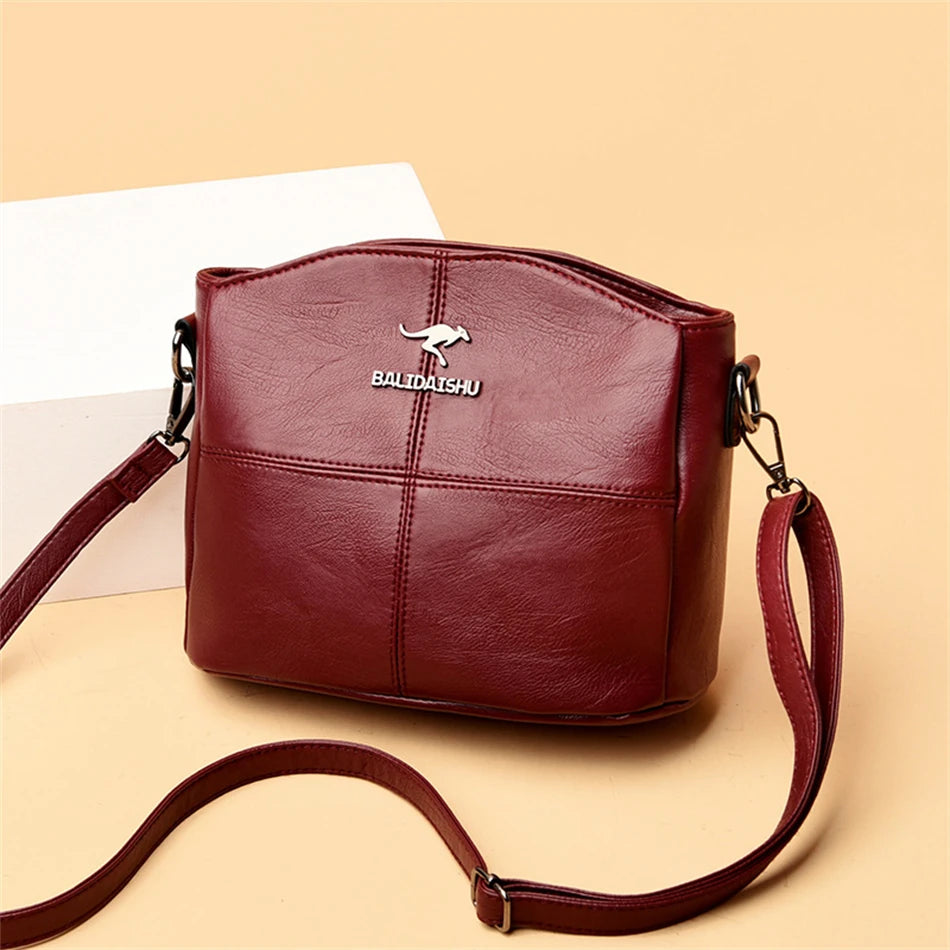 High Quality Soft Leather Shoulder Crossbody Bags for Women Luxury Designer Handbags Purses Female Messenger Bag Sac A Main - EUFASHIONBAGS