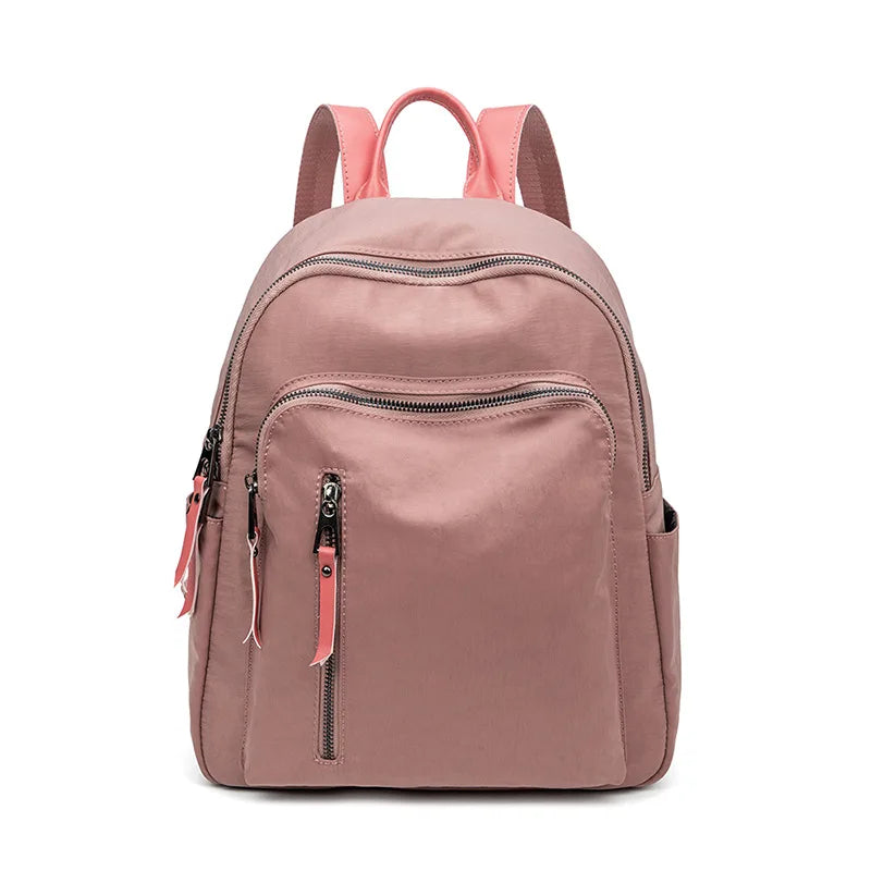 Women's Backpack New Oxford Waterproof Fashion Leisure High-capacity Shoulder Bag Solid Color Minimalist Style Girls Backpacks