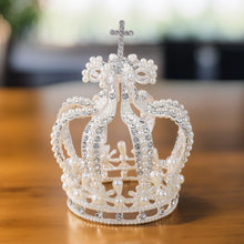 Cargar imagen en el visor de la galería, Lxury Pearl Queen King Tiaras and Crowns Men/Women Pageant Prom Royal Diadem Hair Ornaments Wedding Hair Jewelry Accessories