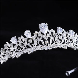 Luxury Rhinestone Tiara Crown For Bride Women Girl Headpiece sparkling Zircon Diadem Wedding Bridal Hair Jewelry Accessories