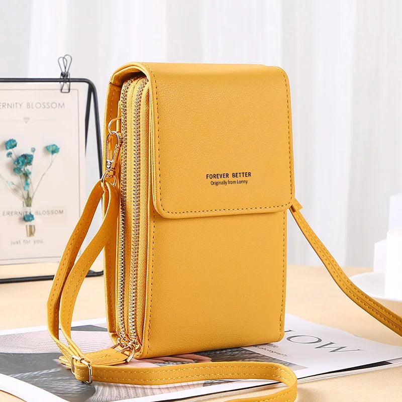 wallet woman Sling Bag Mini Crossbody Bag Fashion touchscreen Phone Purse Breast Shoulder Bag ma'am Portable Shoulder Chest Pack