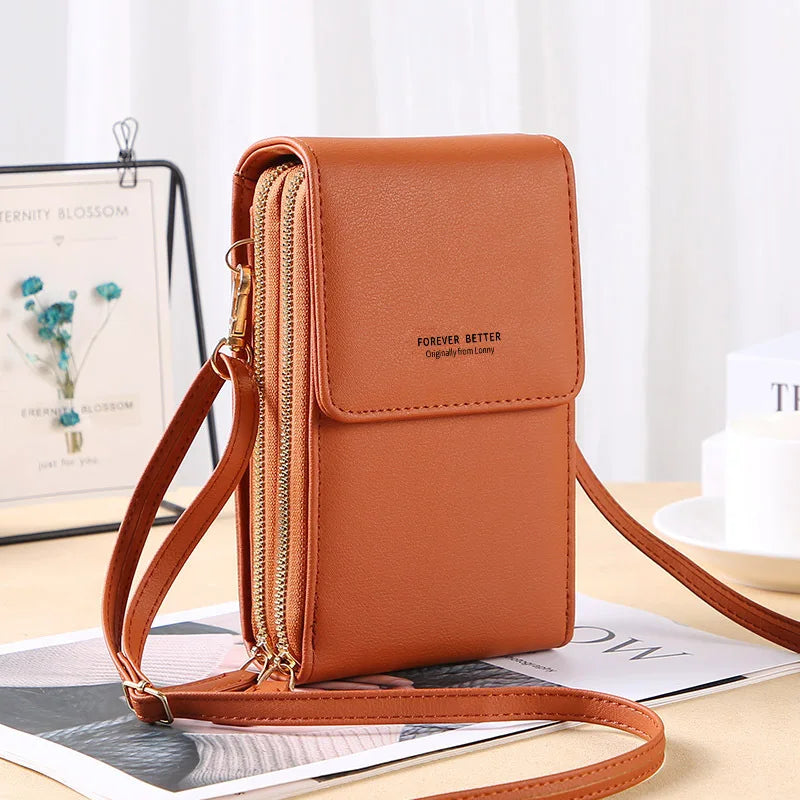 wallet woman Sling Bag Mini Crossbody Bag Fashion touchscreen Phone Purse Breast Shoulder Bag ma'am Portable Shoulder Chest Pack