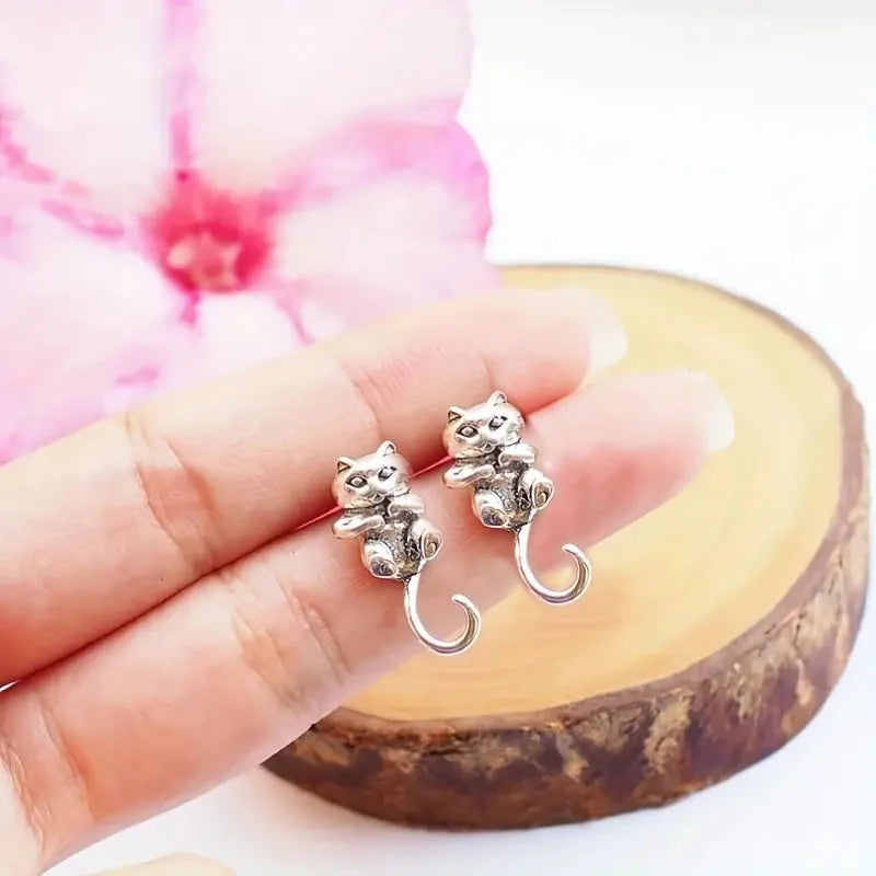 Fashion Little Fox Pierced Earrings Female Personality Animal Ear Jewelry Trendy Girls Everyday Accessories Gift