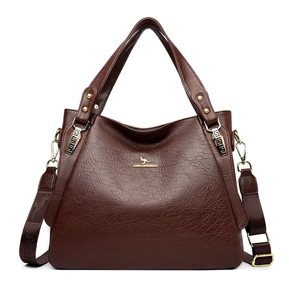 Genuine Brand Soft Leather Top-handle Bags Female Handbags Women Shoulder Crossbody Tote Messanger Bag