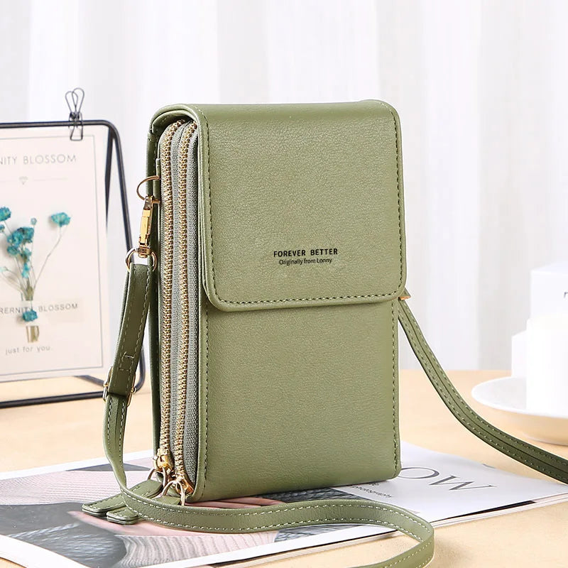 wallet woman Sling Bag Mini Crossbody Bag Fashion touchscreen Phone Purse Breast Shoulder Bag ma'am Portable Shoulder Chest Pack