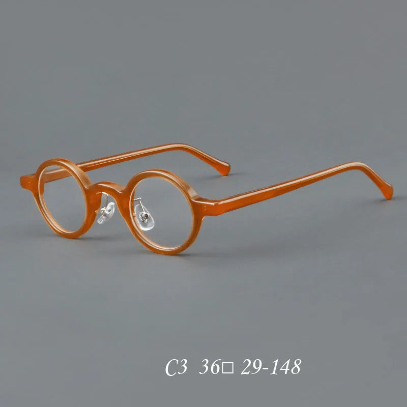 Retro Round Plate Punk Flat Mirror Fashion Men's Quality Optical Mirror Women's Computer Literature Presbyopia Mirror +50~+150