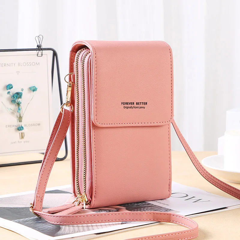 wallet woman Sling Bag Mini Crossbody Bag Fashion touchscreen Phone Purse Breast Shoulder Bag ma'am Portable Shoulder Chest Pack