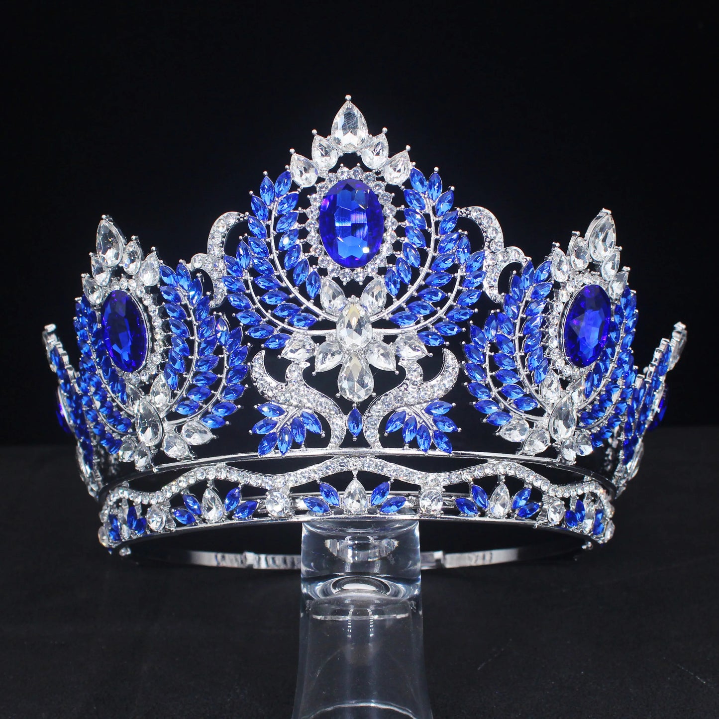 Adjustable Crystal Queen Tiaras and Crowns For Women Beauty Diadem Hair Ornaments Wedding Pageant Prom Hair Jewelry Accessories