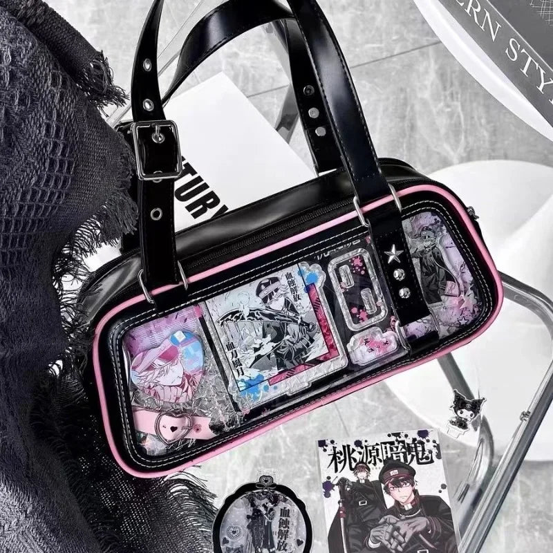 Y2K Harajuku Women Ita Bags Fashion Lolita JK Uniform Crossbody Shoulder Bags Subculture Individuality DIY Bolso Mujer