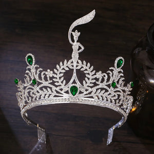 Luxury High Quality Royal Queen Wedding Crown for Women Diadem Large Crystal Banquet Tiaras Party Costume Hair Jewelry Accessory