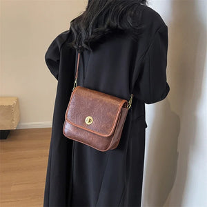 Y2K Style PU Leather Small Crossbody Bags for Women Fashion Shoulder Bag w61