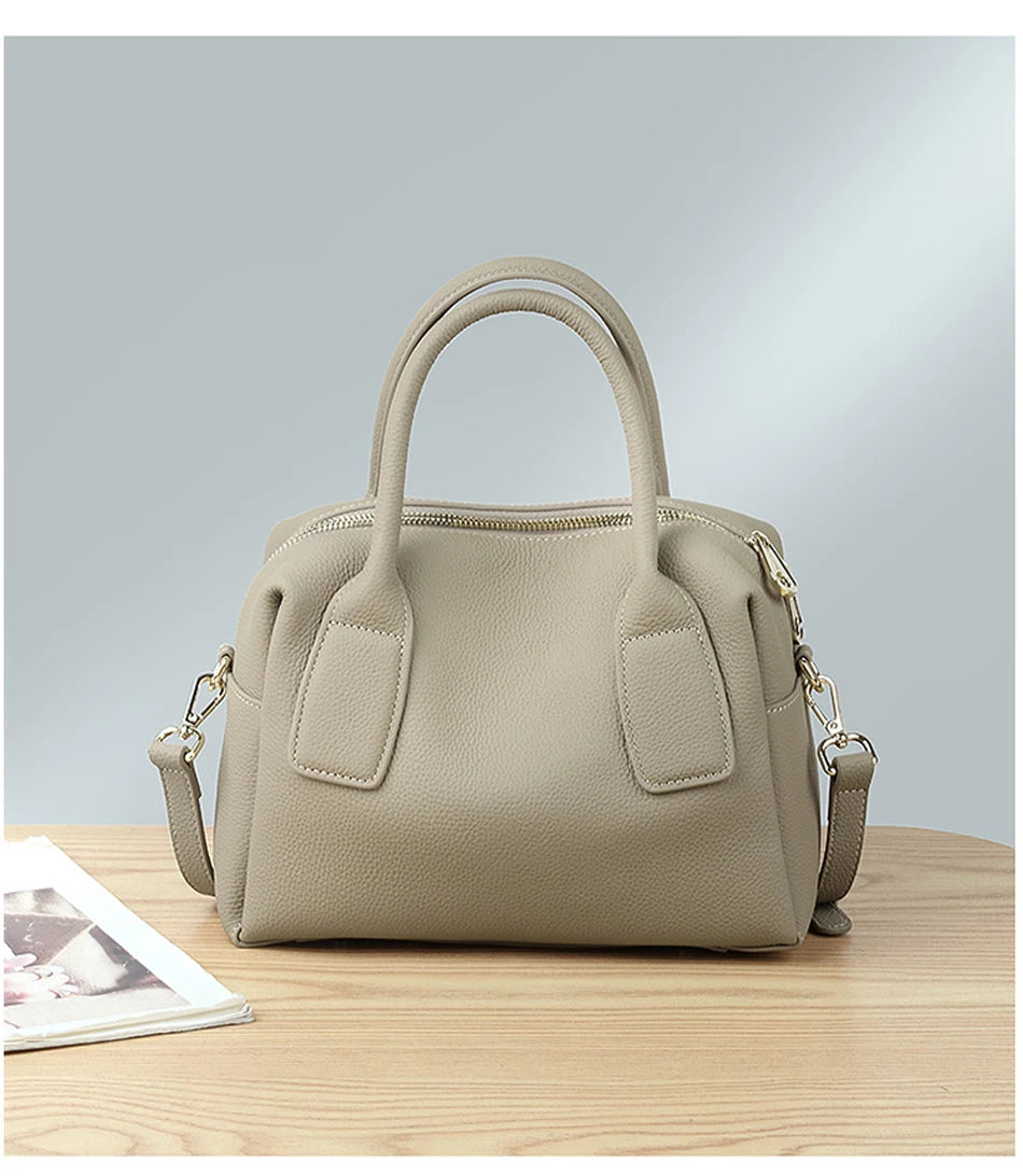 Cowhide Leather Handbags Luxury Handbags Women Bags Designer Famous Brand Women's bag Fashion Genuine Leather Bag - EUFASHIONBAGS