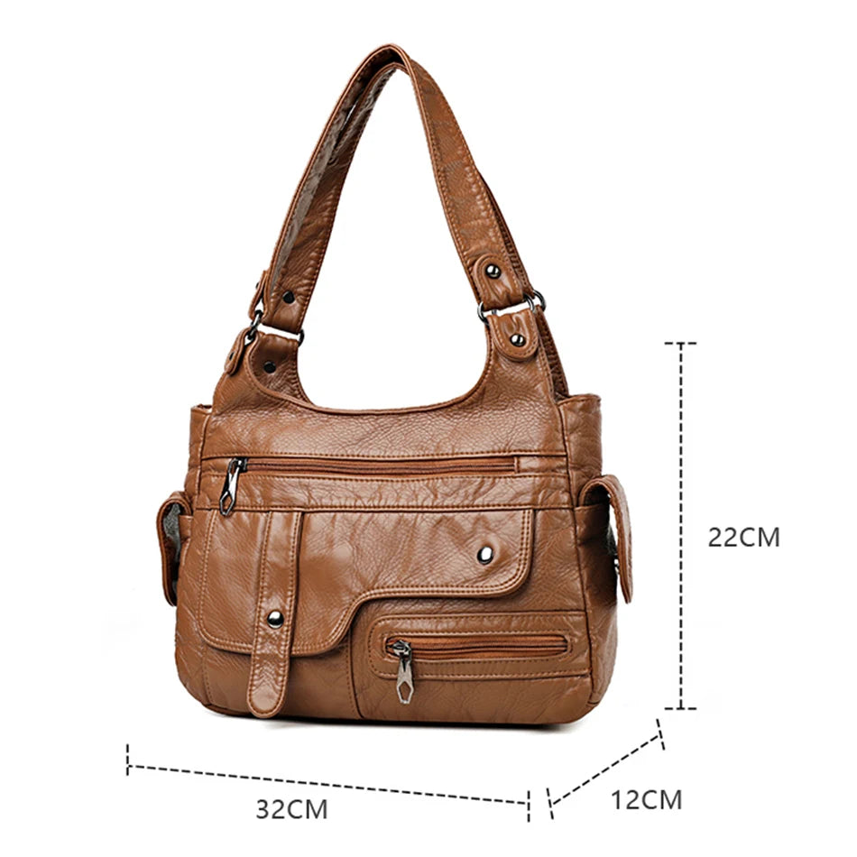 Genuine Brand Soft Leather Handbags High Quality Women Bags Small Casual Female Messenger Shoulder Bag