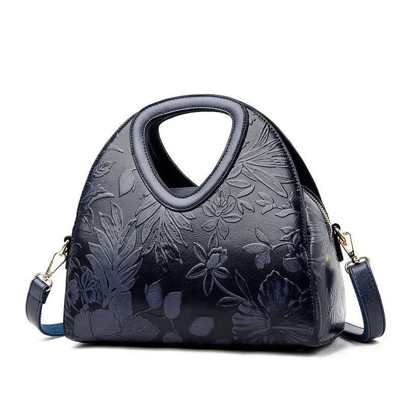 Women Leather Handbags Female Ladies Hand Hobos Bag Mother Shoulder Bag Chinese Style Crossbody Bags For Women Sac A Main - EUFASHIONBAGS