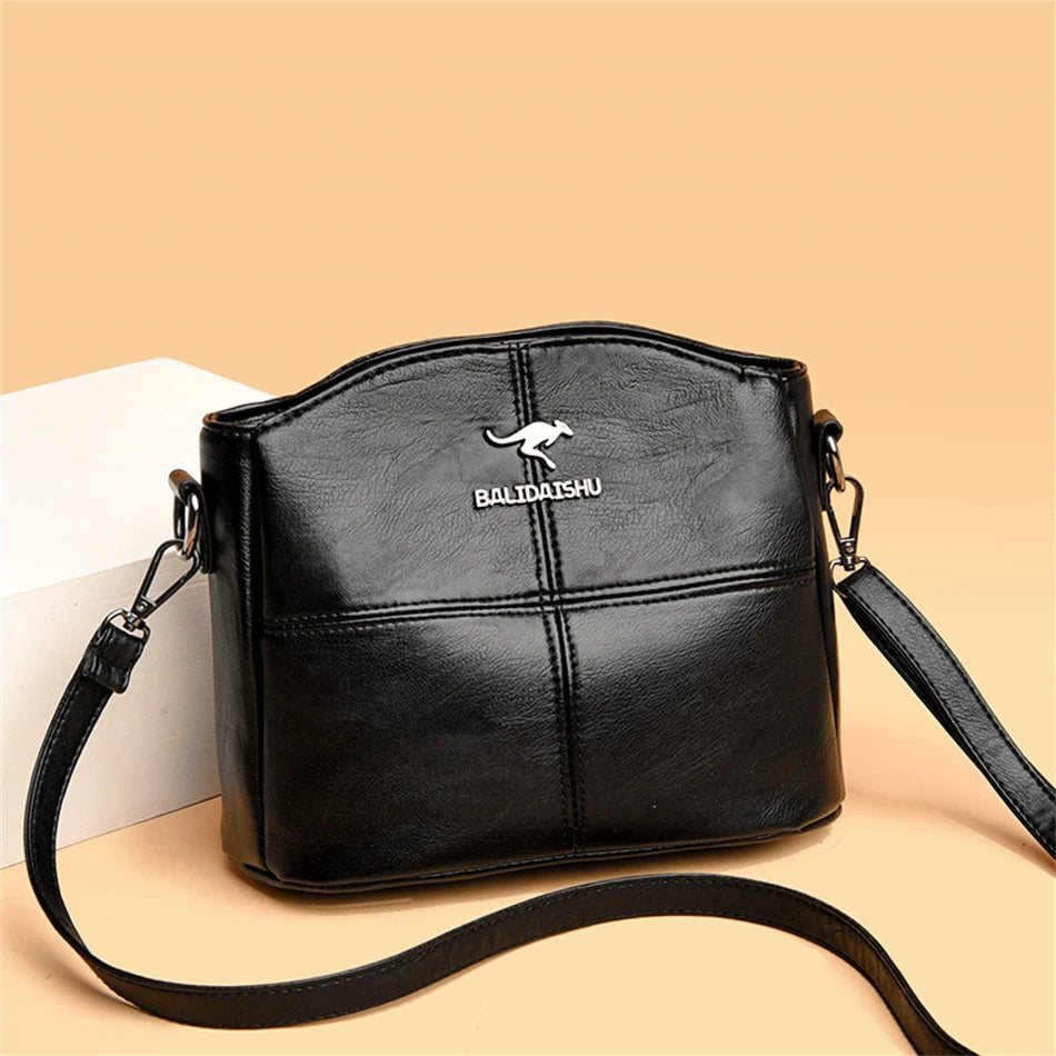 High Quality Soft Leather Shoulder Crossbody Bags for Women Luxury Designer Handbags Purses Female Messenger Bag Sac A Main - EUFASHIONBAGS