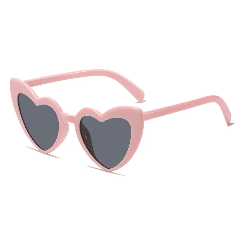 New European and American Girl Love Sunglasses Beach Peach Heart Birthday Photo Cross border Fashion Sunglasses