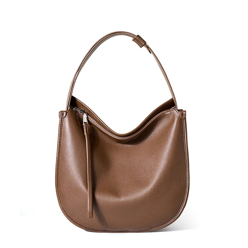 Genuine Leather Women Tote Bag New Large Women's Shoulder Bag Luxury Designer Cowhide Crossbody Bags