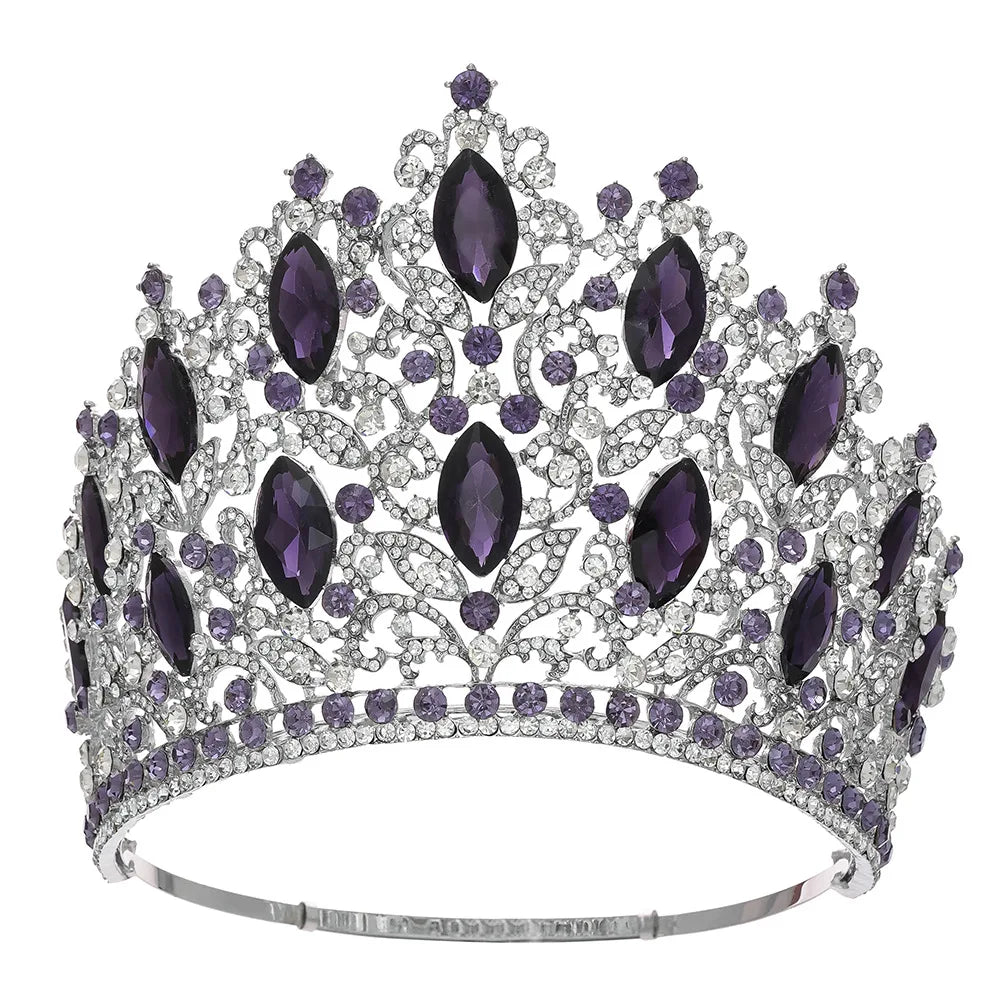 Miss Thailand Power of Resilience Large Diadem High Bridal Crown Beauty Pageant Headdress Wedding Dress Hair Jewelry Accessories - EUFASHIONBAGS