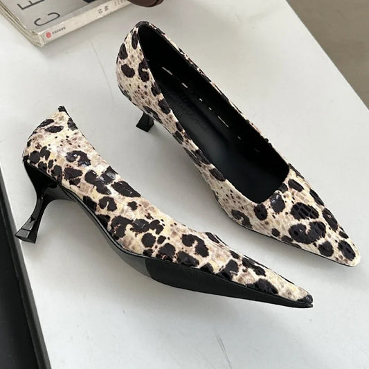 New 2025 Sexy Pointed Toe High Heels Women Fashion Shallow Elegant Office Shoes Brand Designer Pumps Women Zapatos De Mujer