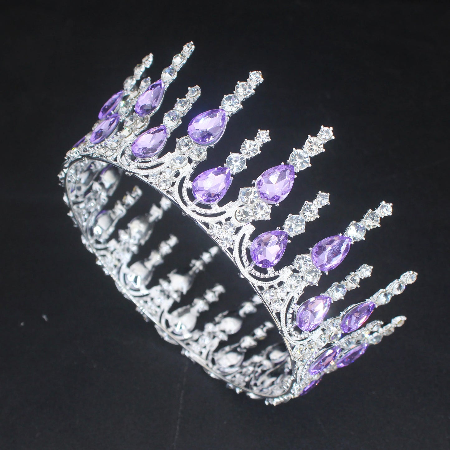 Baroque Crystal Bridal Tiara Crown Wedding Royal Queen Diadem Pageant Prom Hair Jewelry Accessories For Women Hair Ornaments - EUFASHIONBAGS