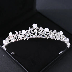 Crystal Wedding Tiaras And Crowns Rhinestone Princess Diadem Bridal Wedding Hair Accessories Jewelry Crown Tiara For Women Bride