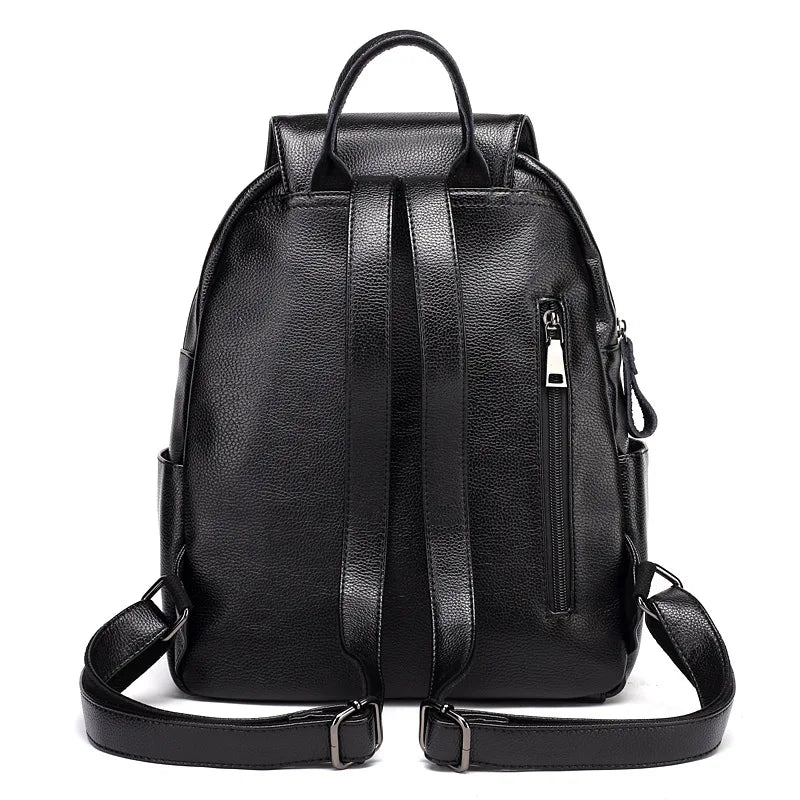 Genuine Leather Women Backpack New Large Fashion Girls School Bag Women's Shoulder Bag Casual Mochilas Backpacks