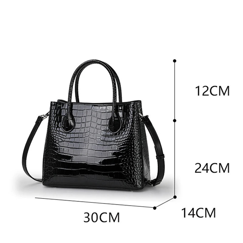 Genuine Leather Women Bags Fashion Luxury Handbags Designer Cowhide Leather Shoulder Bag - EUFASHIONBAGS