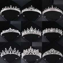 Cargar imagen en el visor de la galería, Crystal Wedding Tiaras And Crowns Rhinestone Princess Diadem Bridal Wedding Hair Accessories Jewelry Crown Tiara For Women Bride