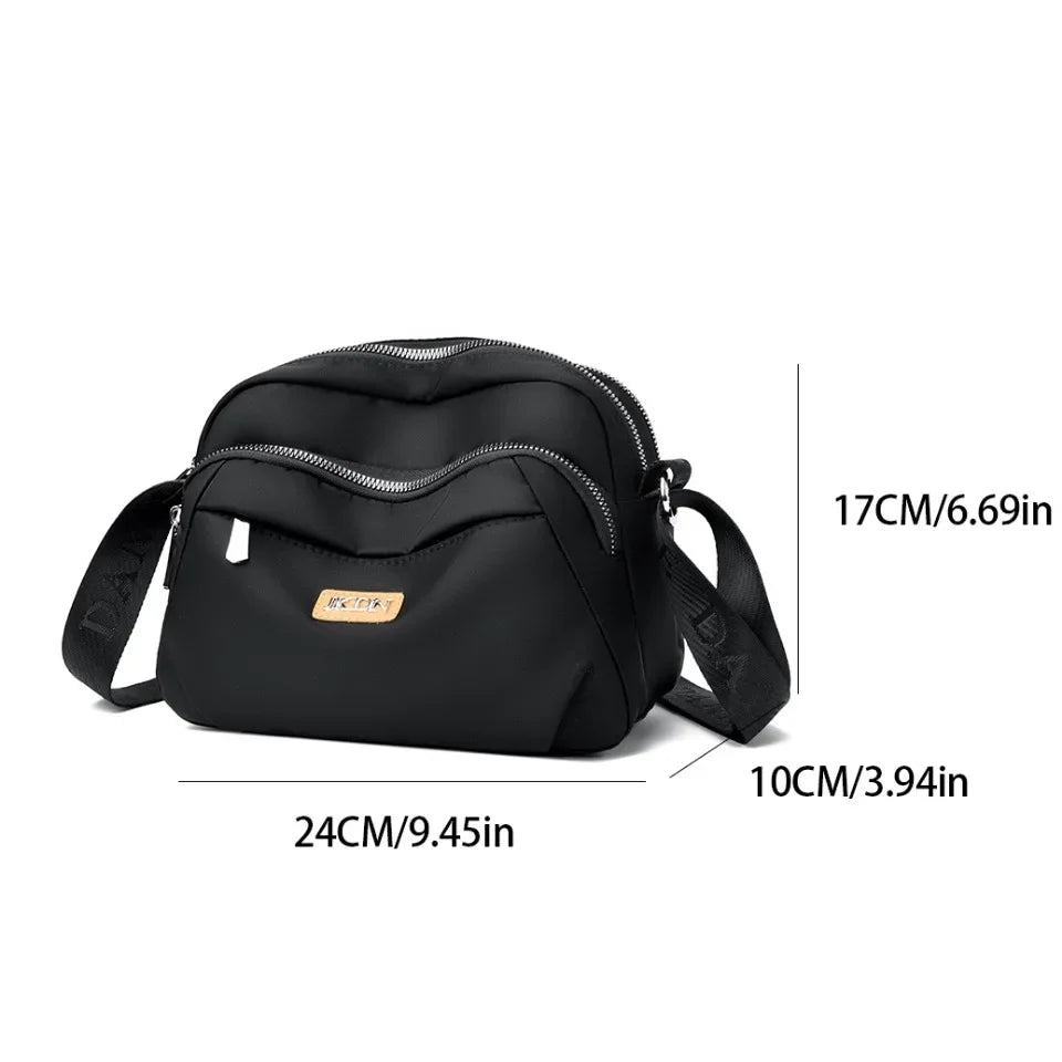 High Quality Nylon Women's Shoulder Bags Solid Color Design Crossbody Bags And Purse Casual Travel Messenger Commuter Sac - EUFASHIONBAGS