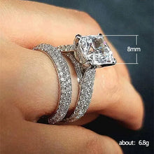 Load image into Gallery viewer, Luxury Cushion Wedding Ring Set for Women Valentine&#39;s Day gift n06