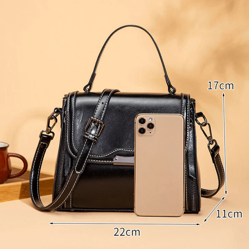 New Women's Tote Bag Vintage Luxury Shoulder Crossbody Bag High Quality Adjustable Two Shoulder Straps Women Handbags